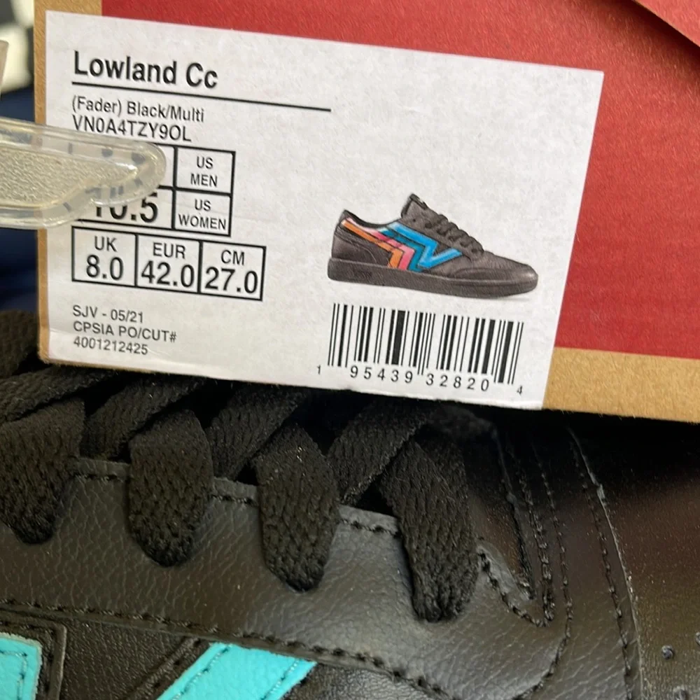 Vans Men’s Lowland CC Fader Black/Multi Sneakers - Picture 14 of 16
